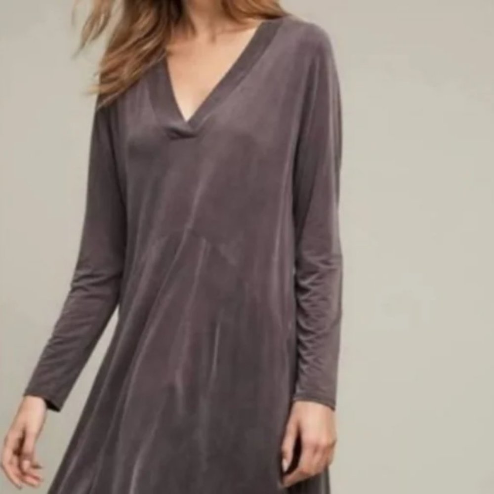 NWT Dolan Left Coast Collection V Neck Dress Plum Size Small Petite